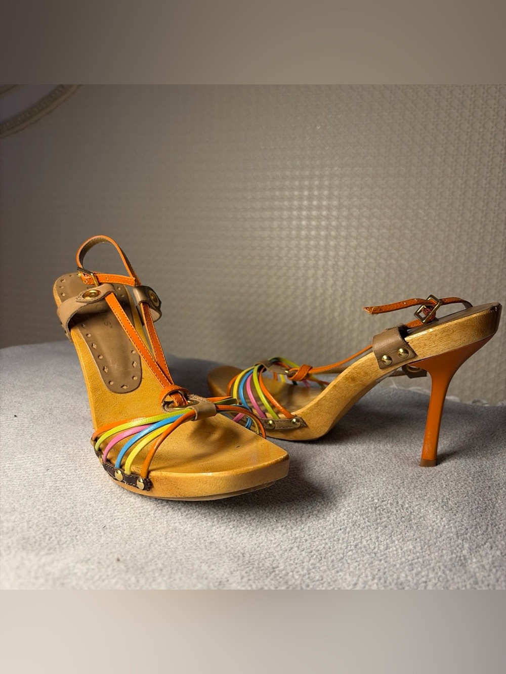 BCBGirls Multicolor Sandal Wooden Heels